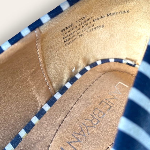 NWT, Lane Bryant Navy and White Striped Flat, Size 12W - Picture 8 of 8